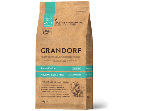 Grandorf 4 Meat Recipe Adult Medium & Maxi