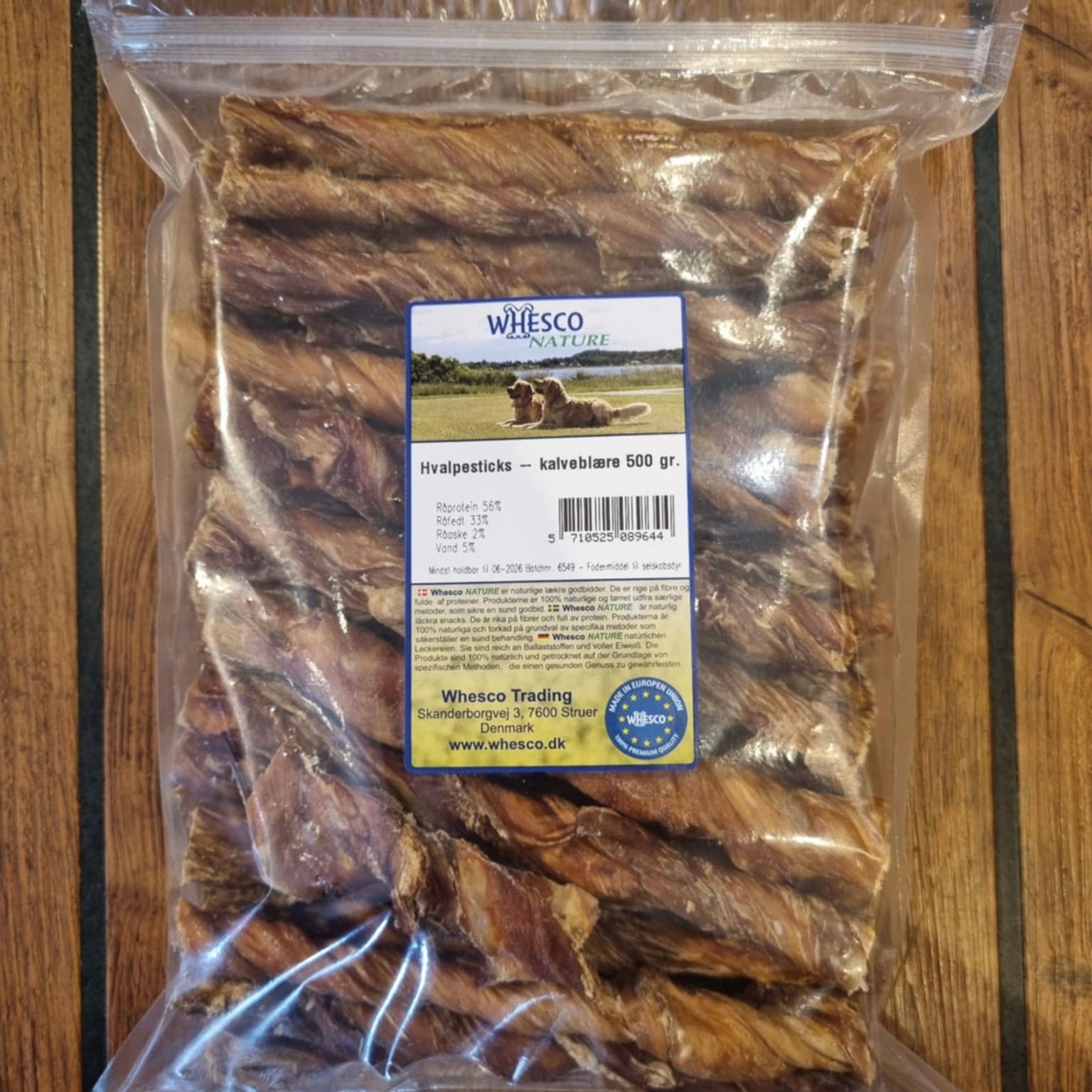 Hvalpesticks - Kalveblære 500 gram