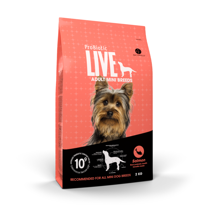 Probiotic Live Adult Mini Breeds med Laks - 2 kg