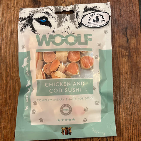 Woolf Chicken and cod sushi