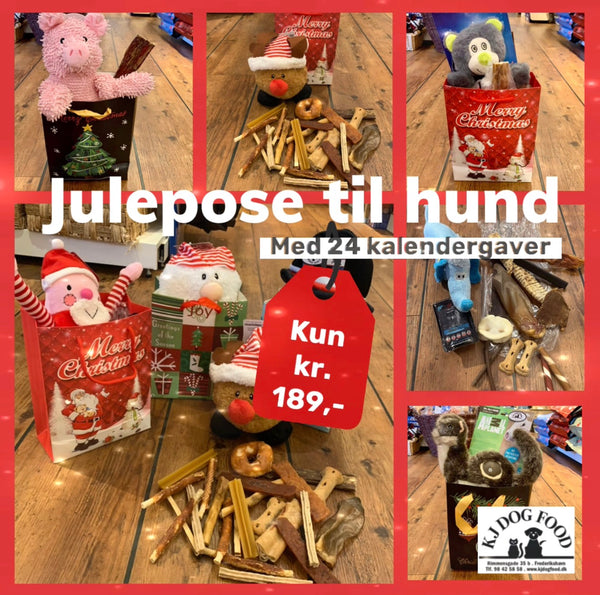 Julekalenderpose med 24 dele - hund