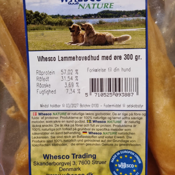 Whesco Lammehovedhud Med Øre - flere varianter