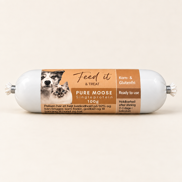 Feed’it & Treat Pure – foderpølse til hund og kat, 100 g