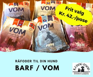 Råfoder - VOM - BARF (sælges kun fra fysisk butik)