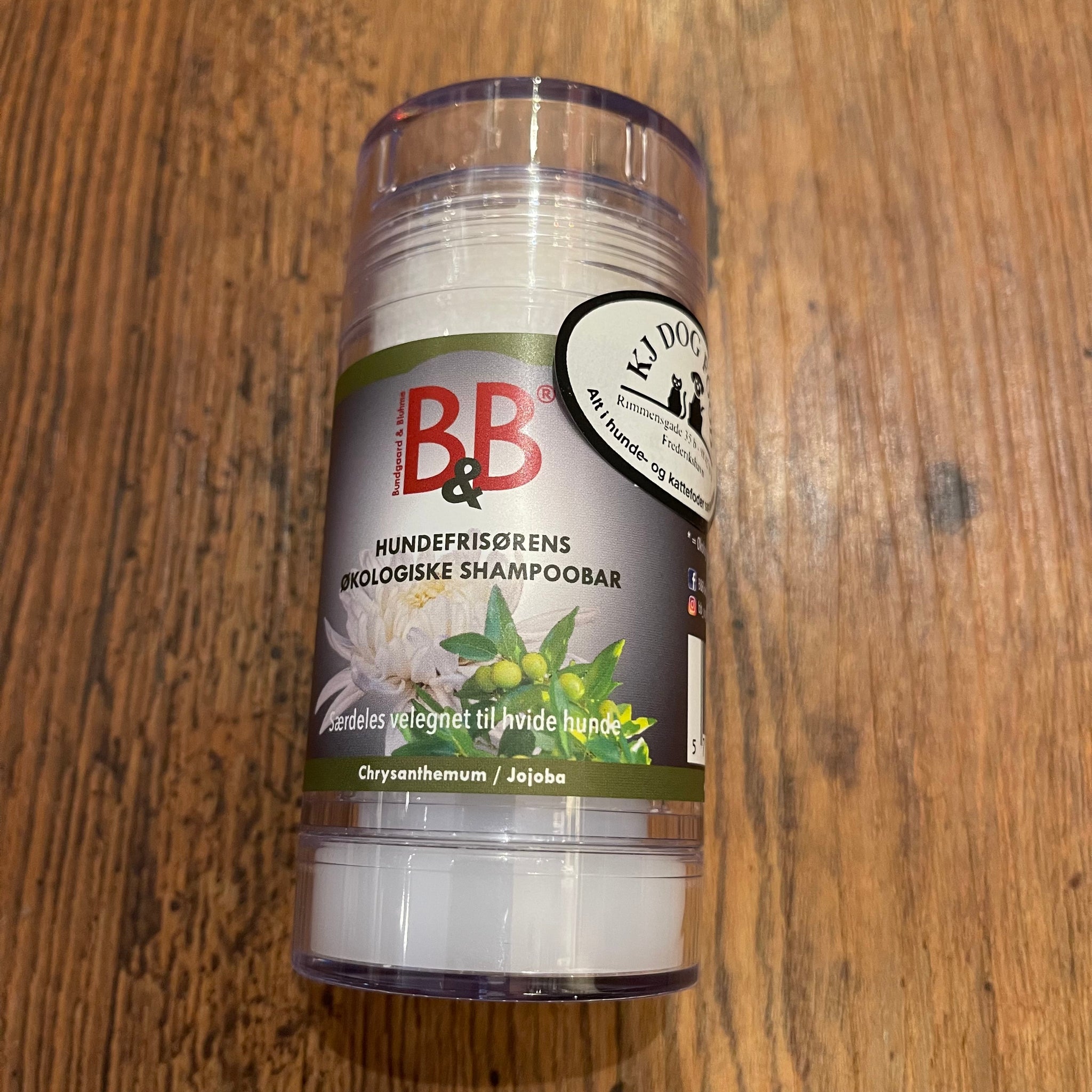 B&B Økologisk Hundeshampoo Stick - velegnet til hvide hunde
